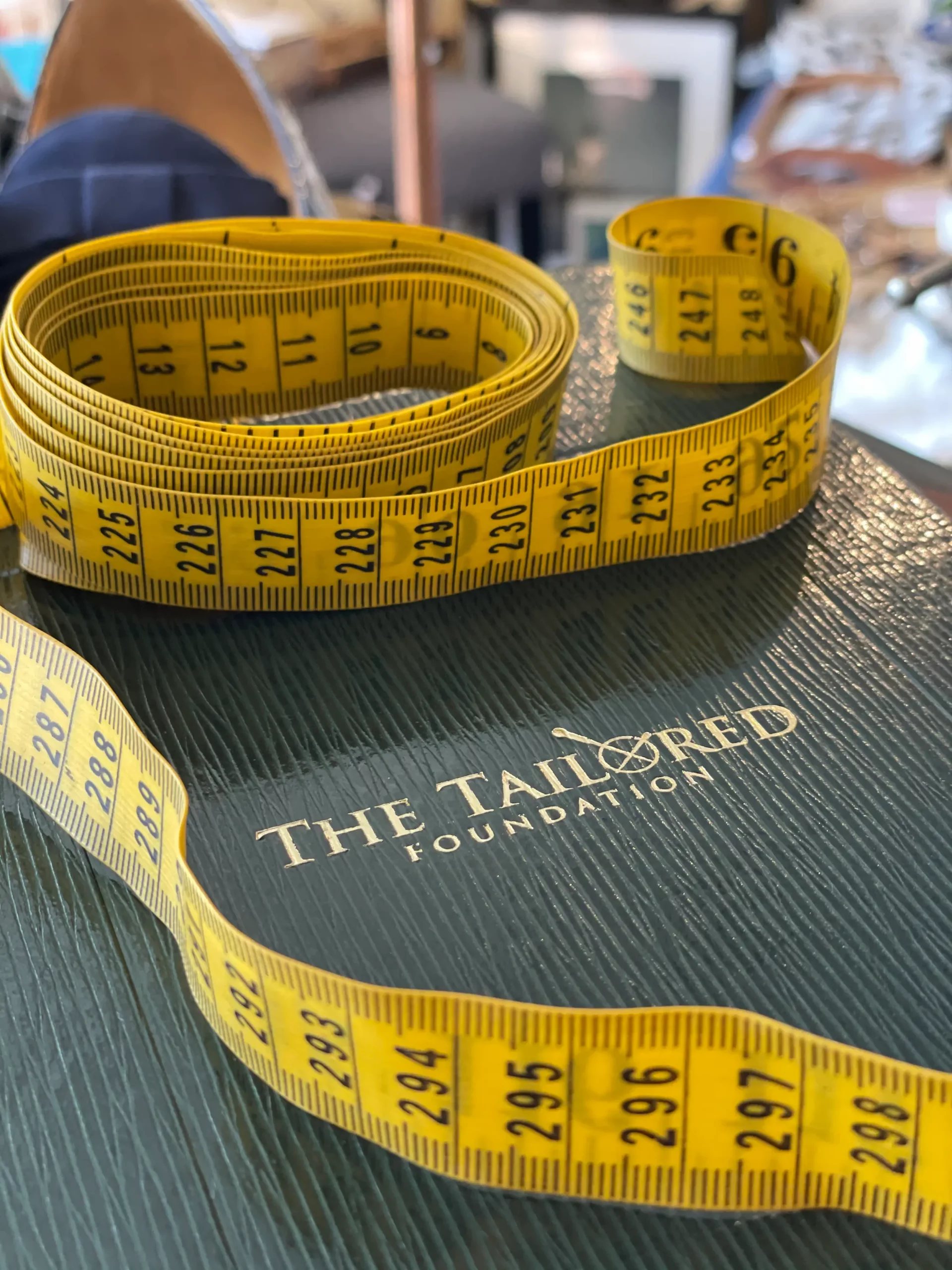 Custom tailoring consultation at The Tailored Foundation studio