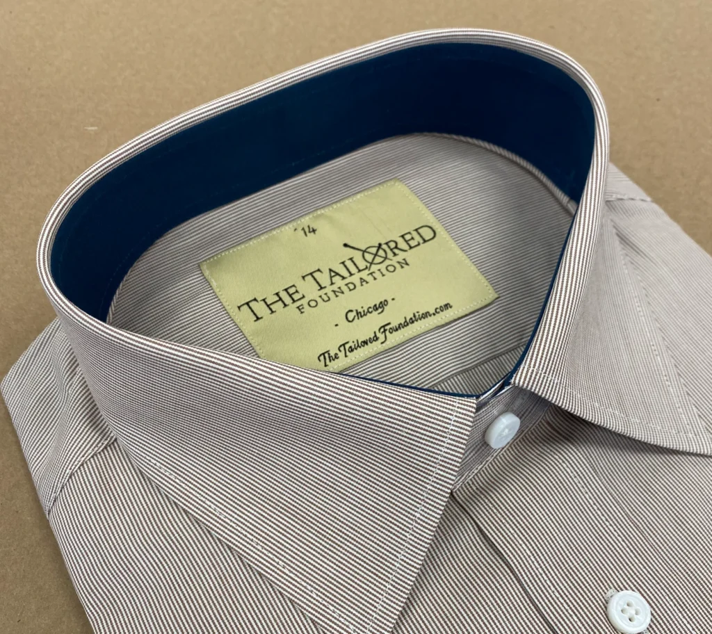 A custom shirt from the Tailored FOundation