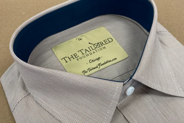 A custom shirt from the Tailored FOundation