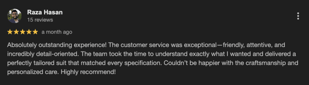 review from client on their experience with The Tailored FOundation.