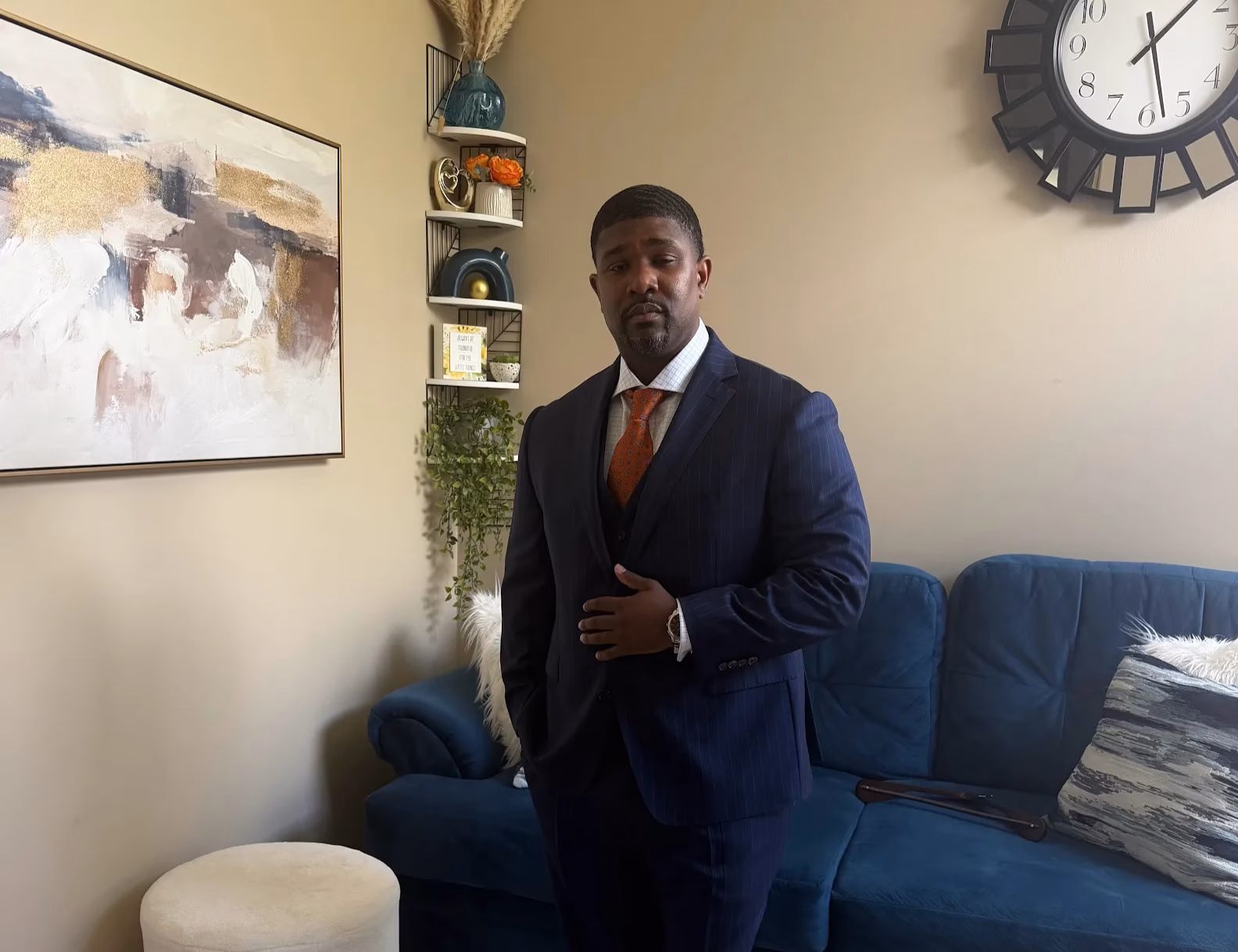 custom pinstripe suit
